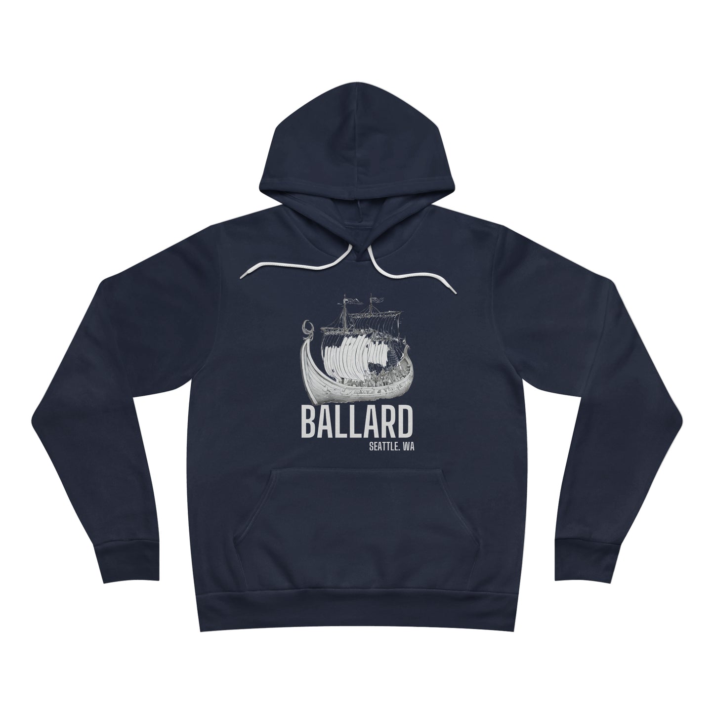 Ballard Seattle Viking Ship Pullover Hoodie