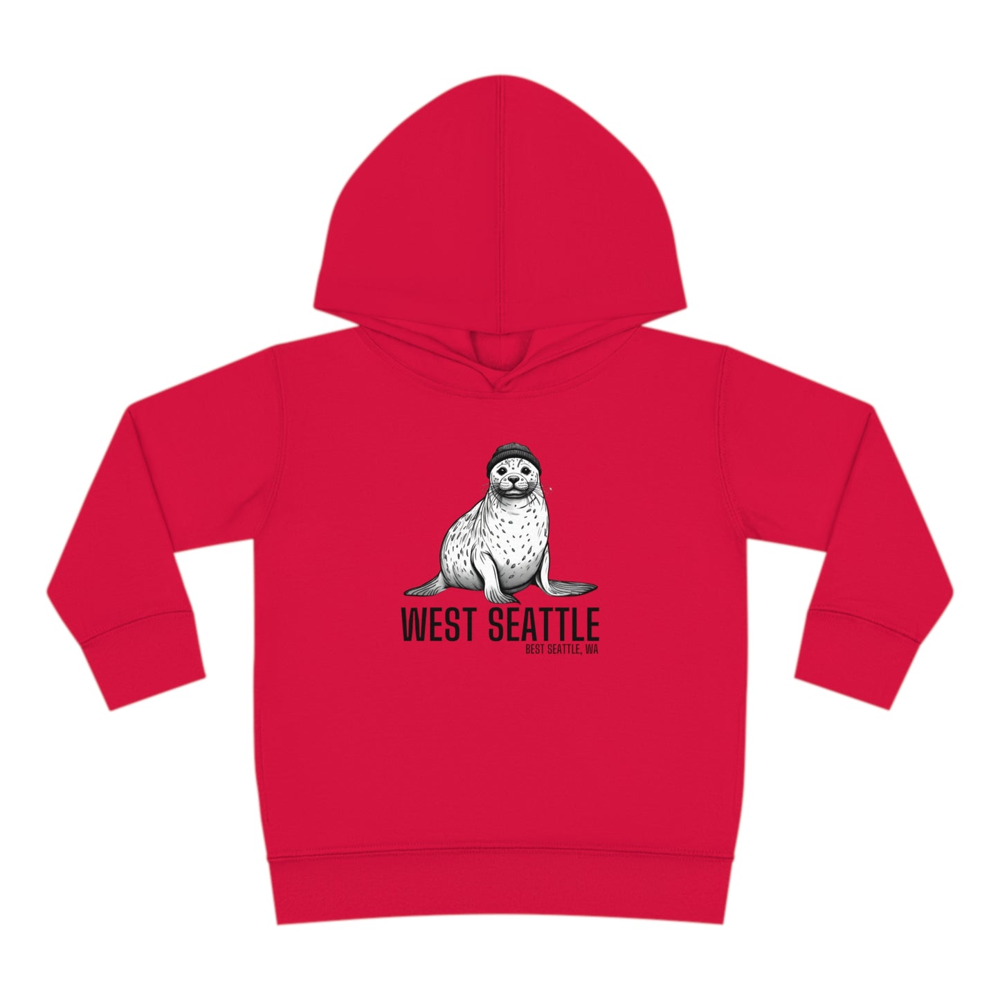 West Seattle Harbor Seal Toddler Pullover Fleece Hoodie