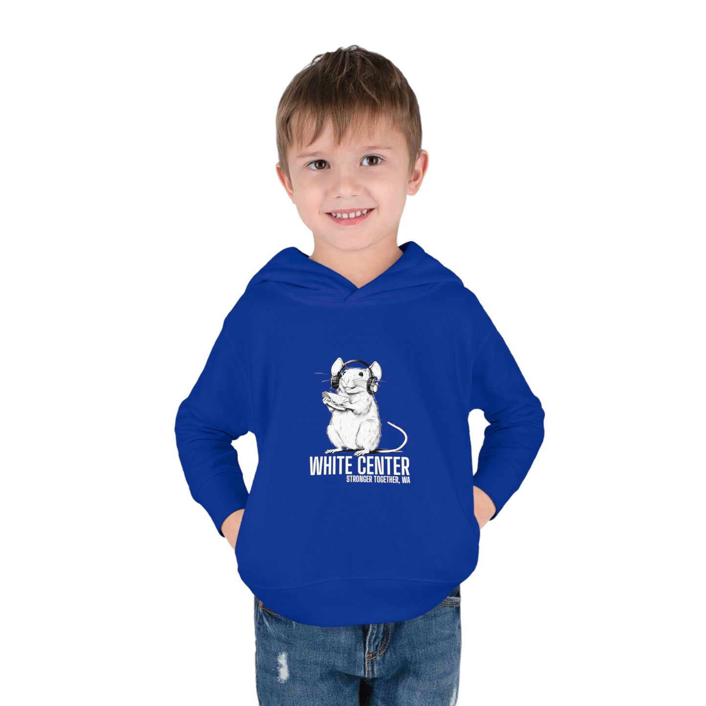 White Center, WA Toddler Pullover Fleece Hoodie