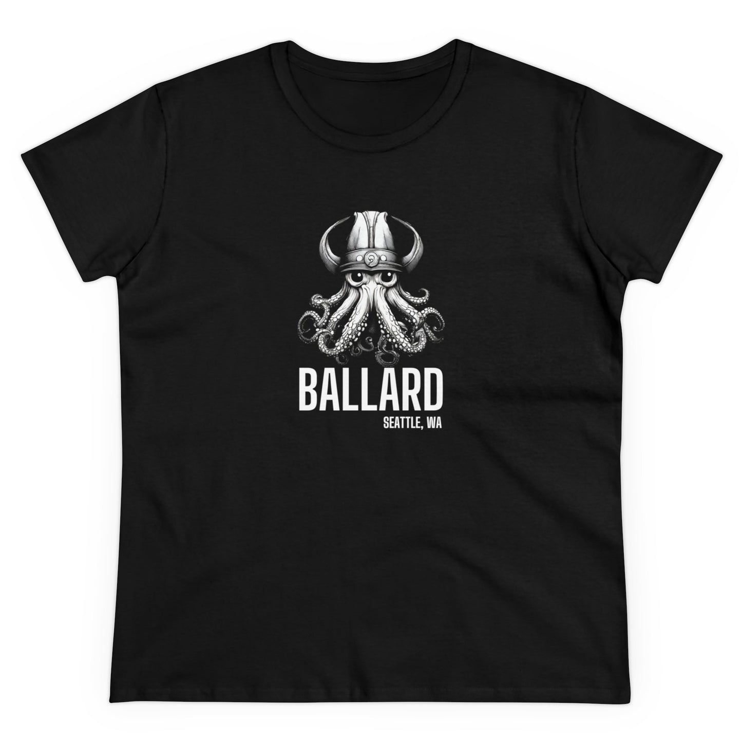 Ballard Octopus Women's Midweight Cotton Tee