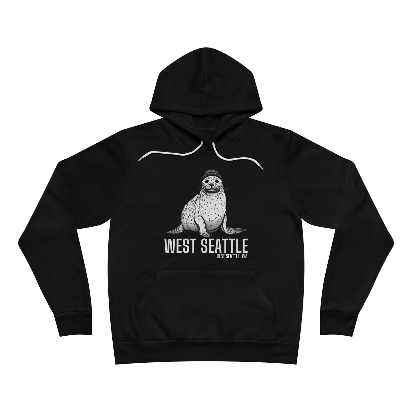 West Seattle Harbor Seal Unisex Sponge Fleece Pullover Hoodie