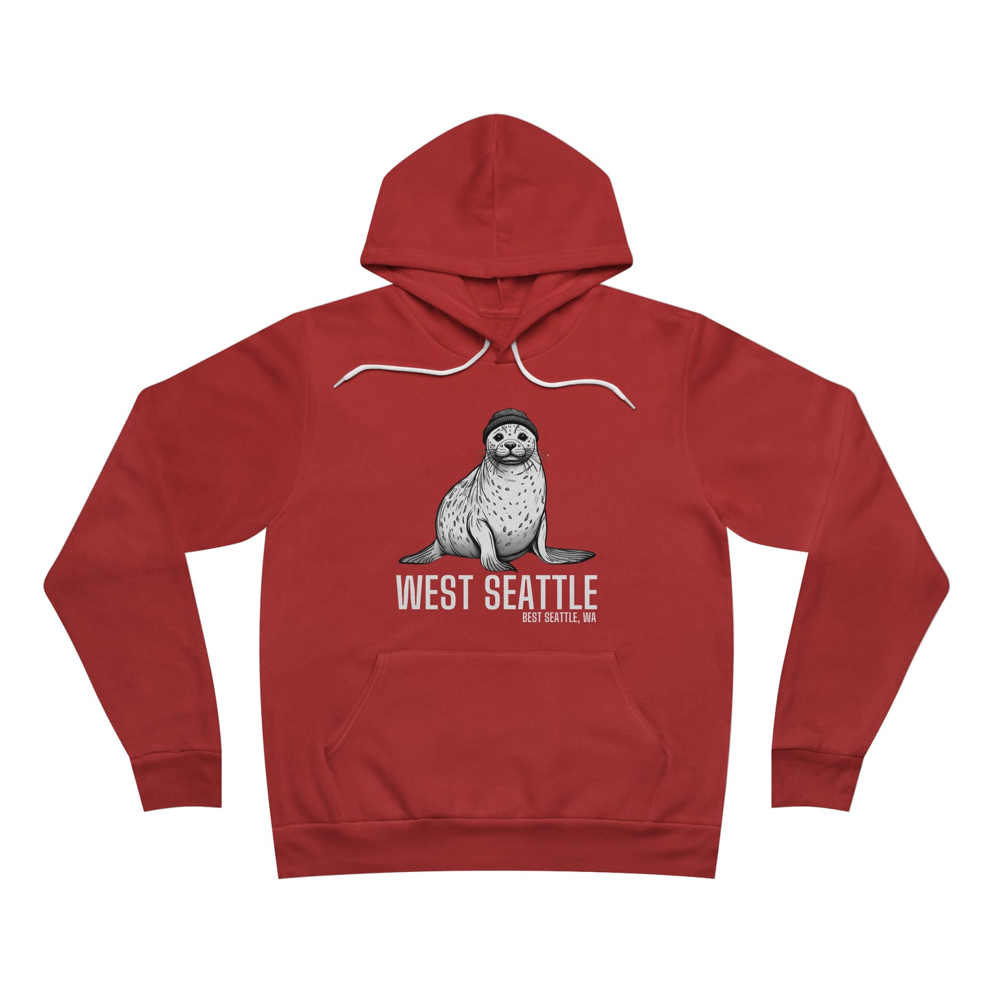 West Seattle Harbor Seal Unisex Sponge Fleece Pullover Hoodie