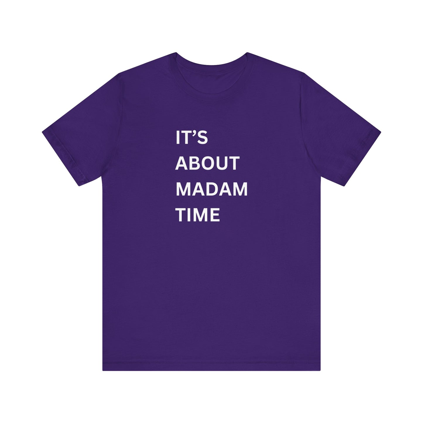 It’s About Madam Time Jersey Short Sleeve Tee