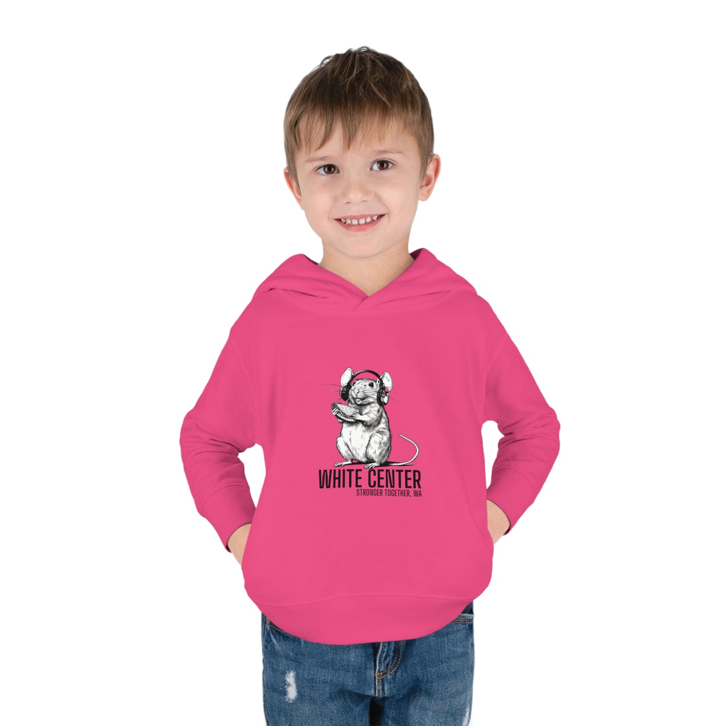 White Center, WA Toddler Pullover Fleece Hoodie