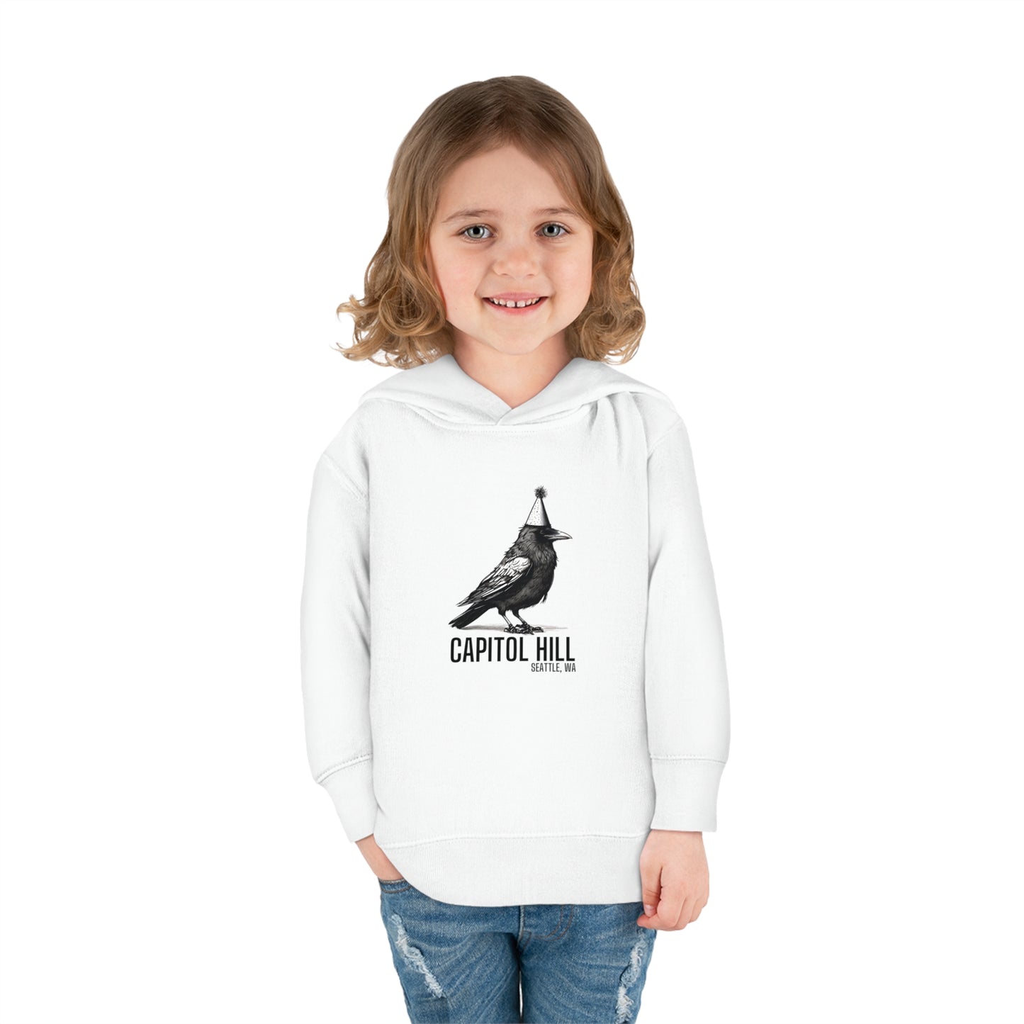 Capitol Hill Seattle Toddler Pullover Fleece Hoodie