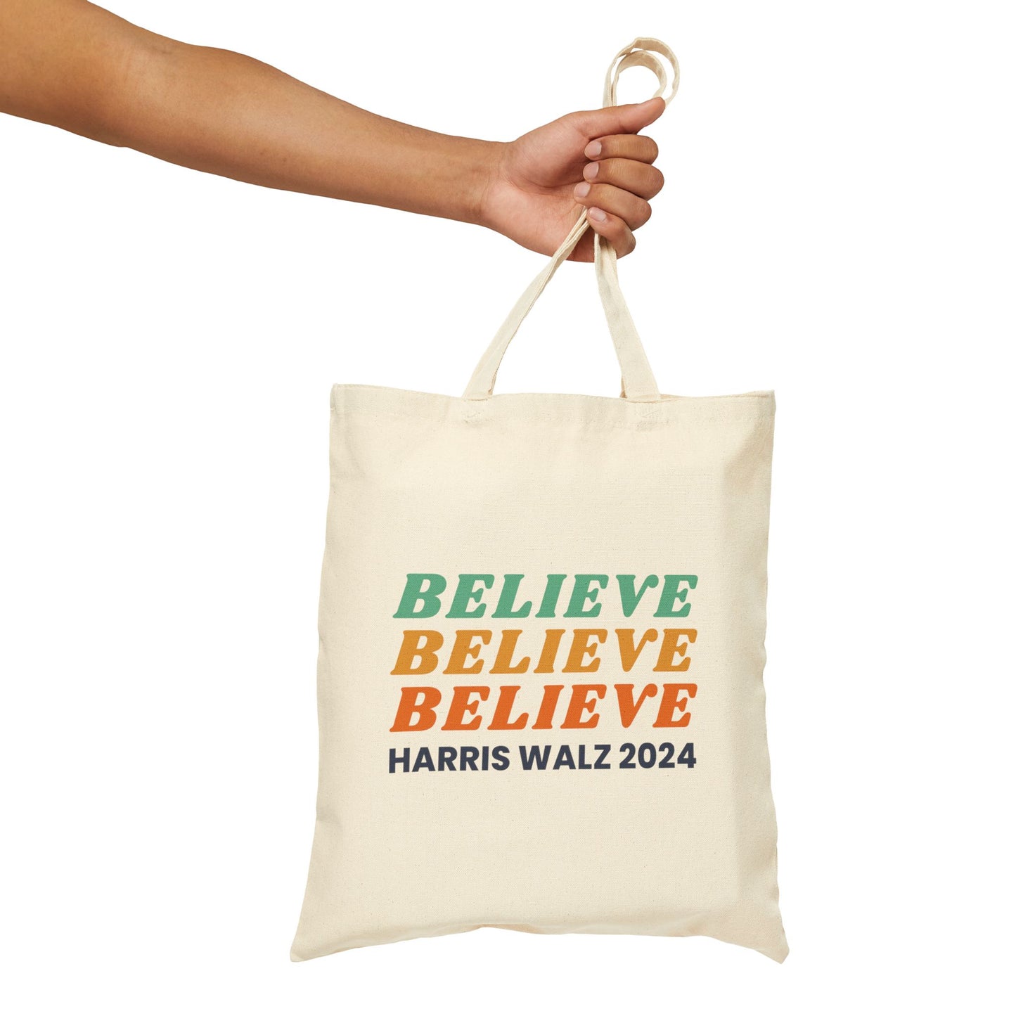 Believe Harris Walz Cotton Canvas Tote Bag