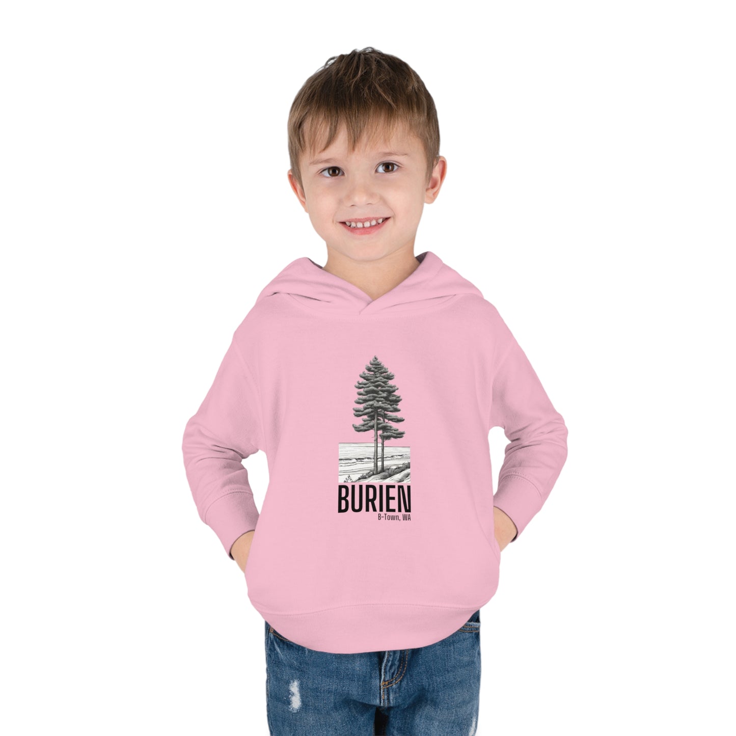 Burien WA Toddler Pullover Fleece Hoodie