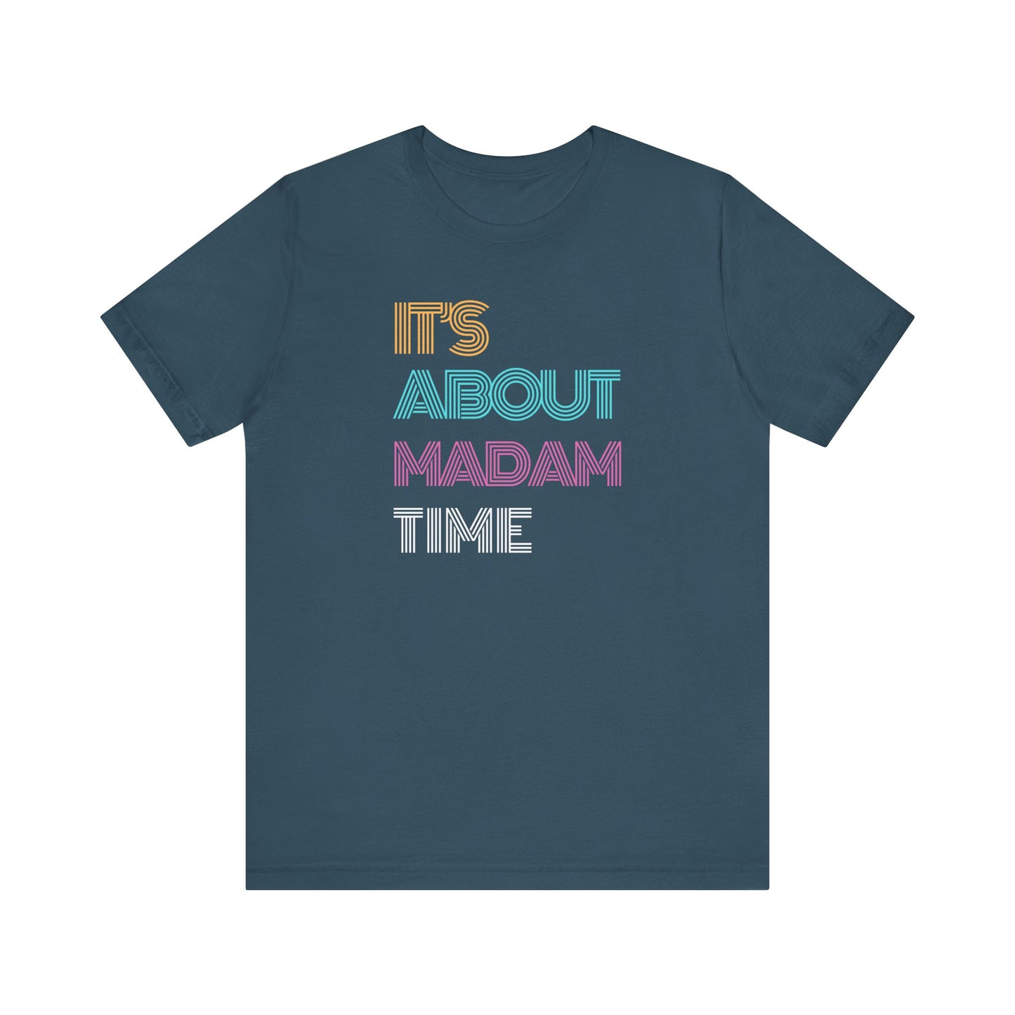 Neon It’s About Madam Time Jersey Short Sleeve Tee