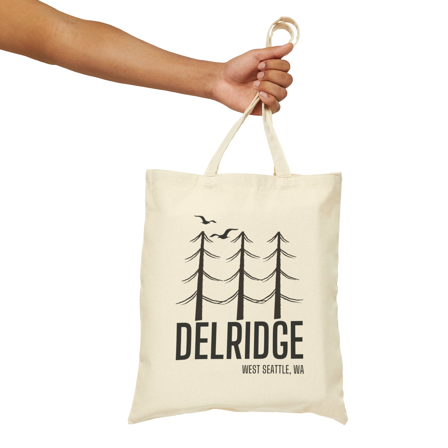 Delridge West Seattle Cotton Canvas Tote Bag