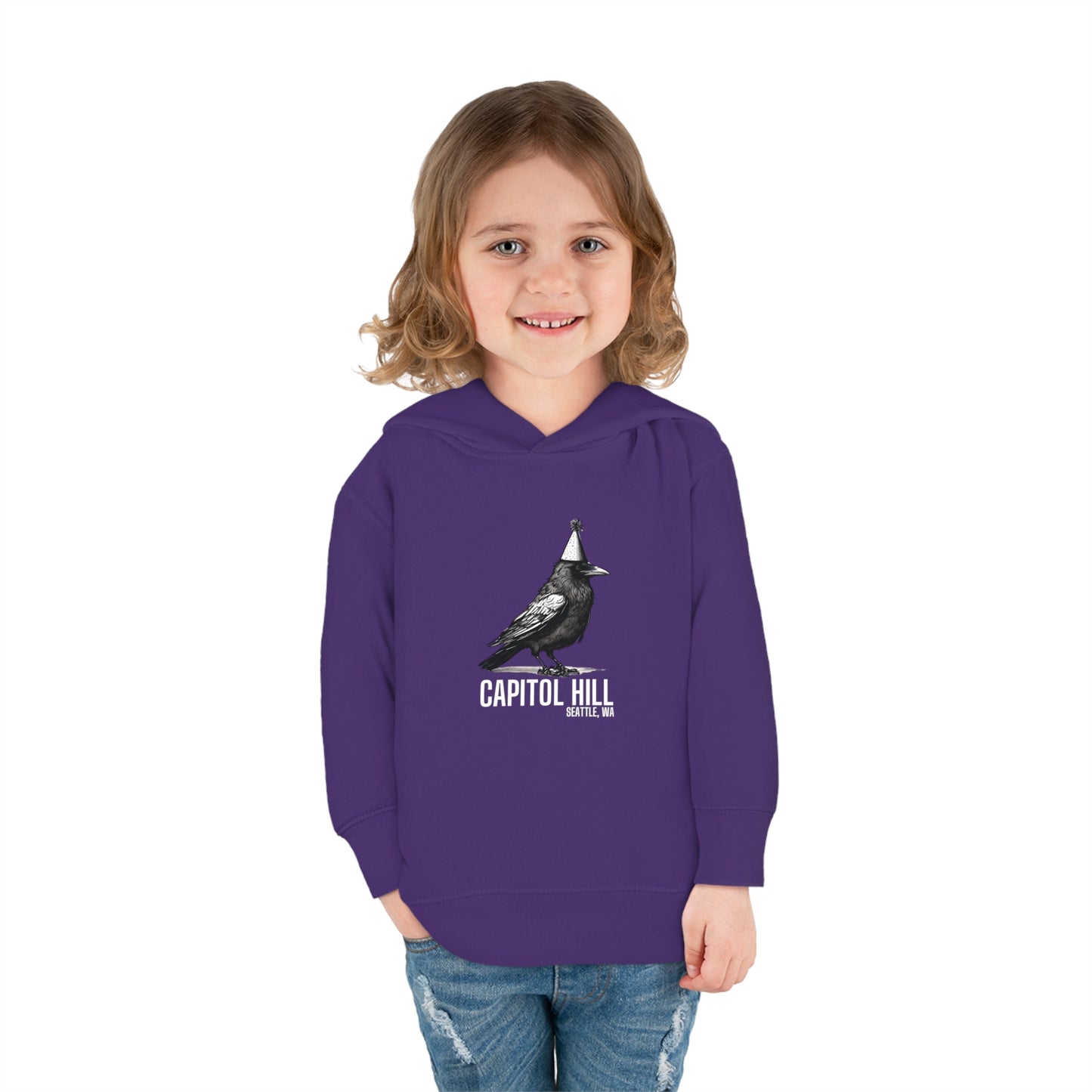 Capitol Hill Seattle Toddler Pullover Fleece Hoodie