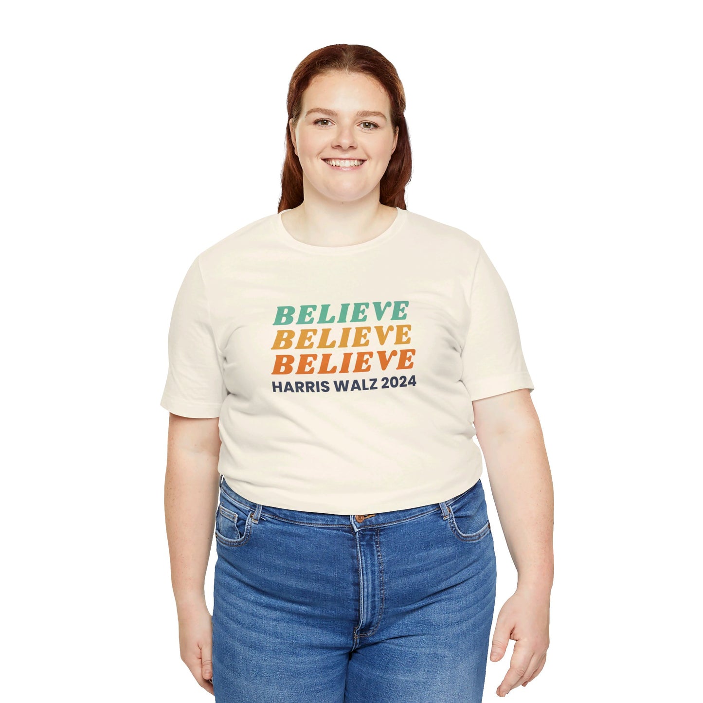 Believe Harris Walz Jersey Short Sleeve Tee