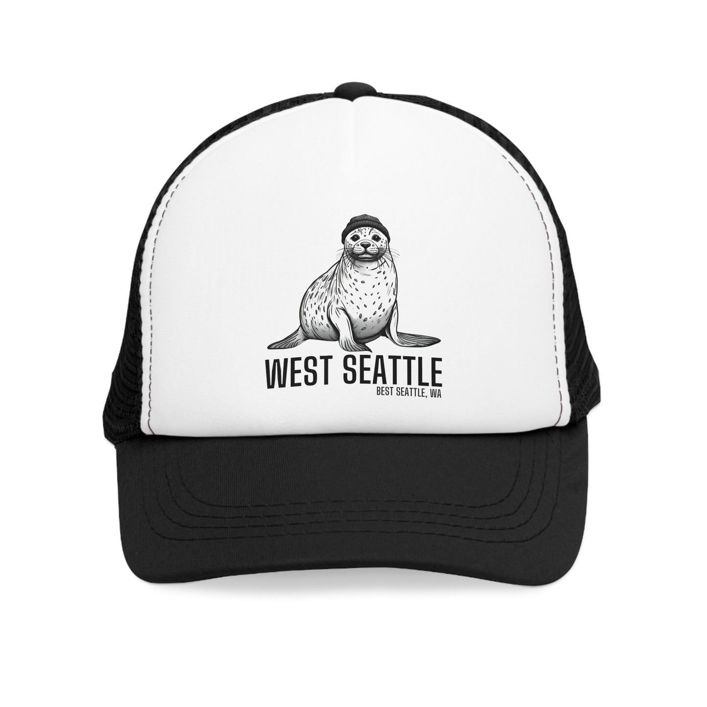 West Seattle Harbor Seal Mesh Cap