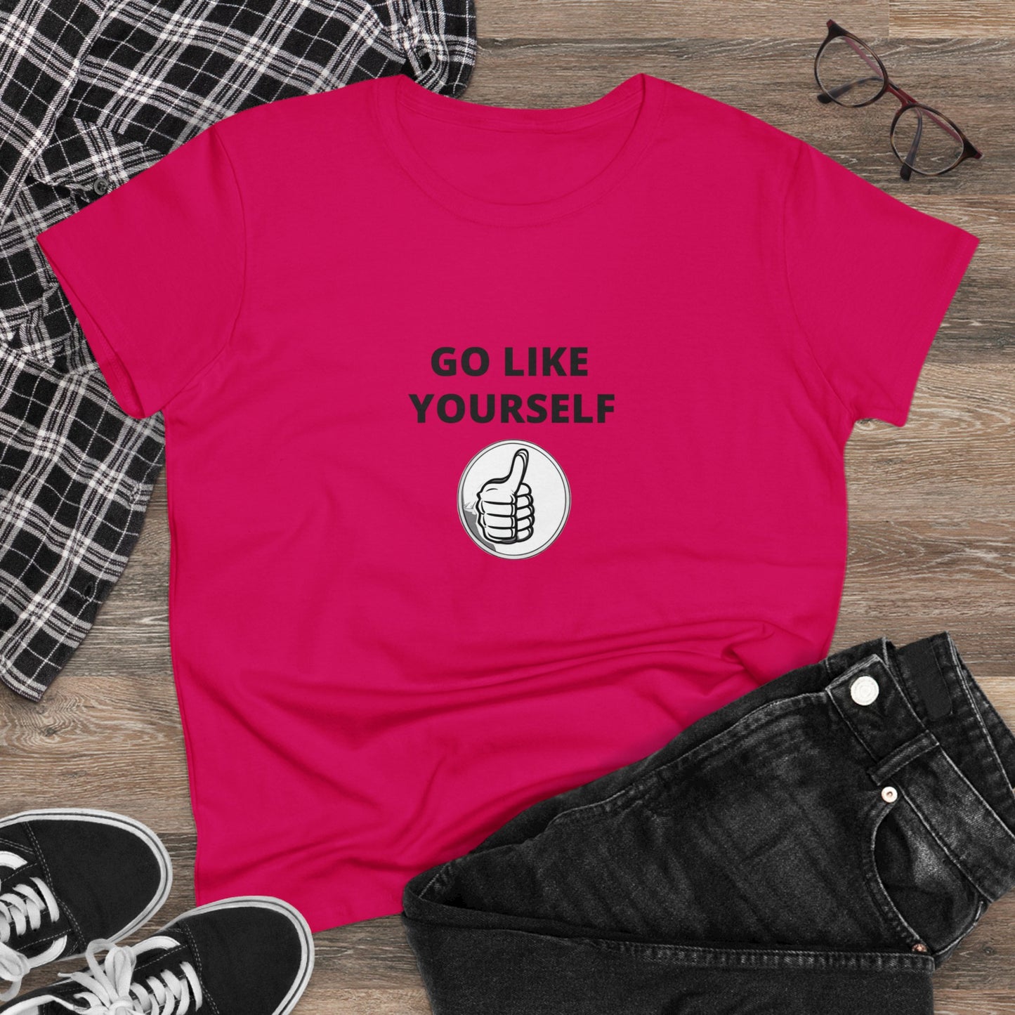 Go Like Yourself Women's Midweight Cotton Tee