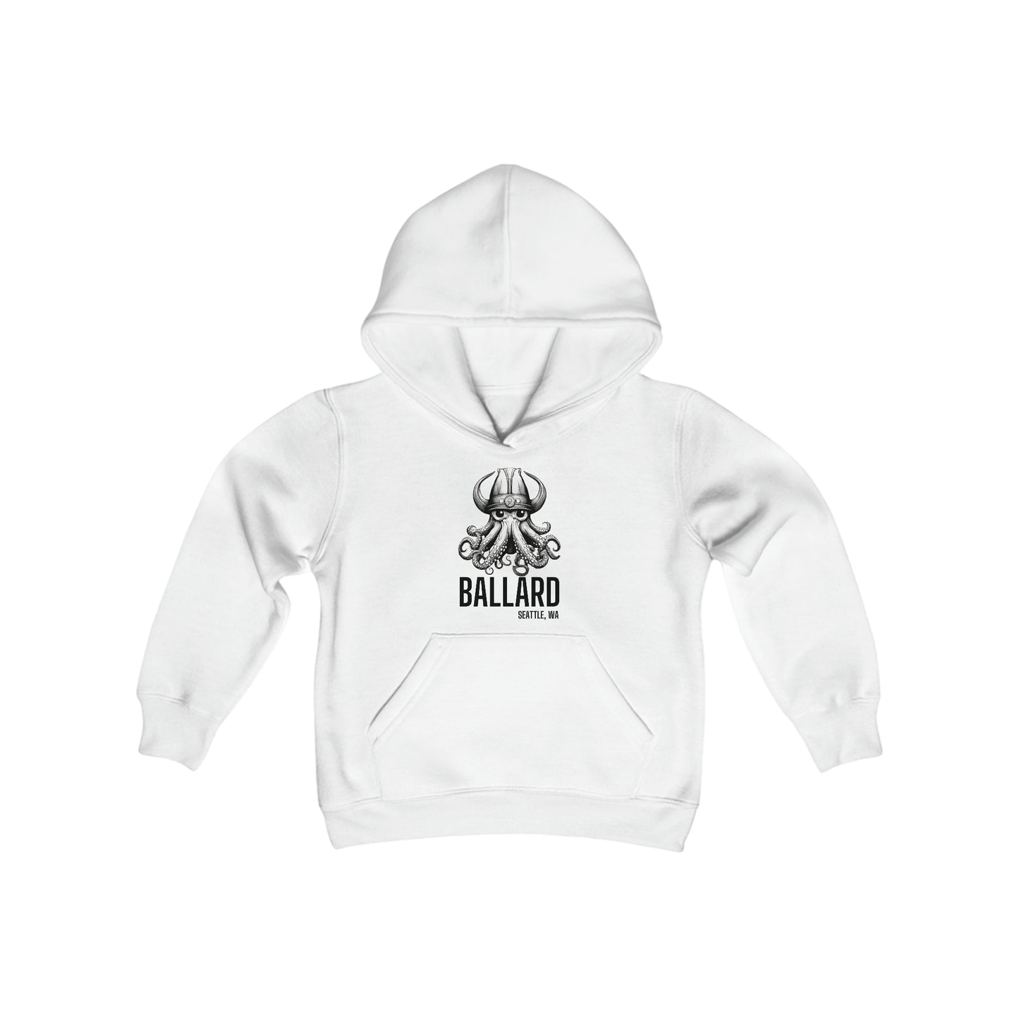 Ballard Octopus Youth Heavy Blend Hooded Sweatshirt