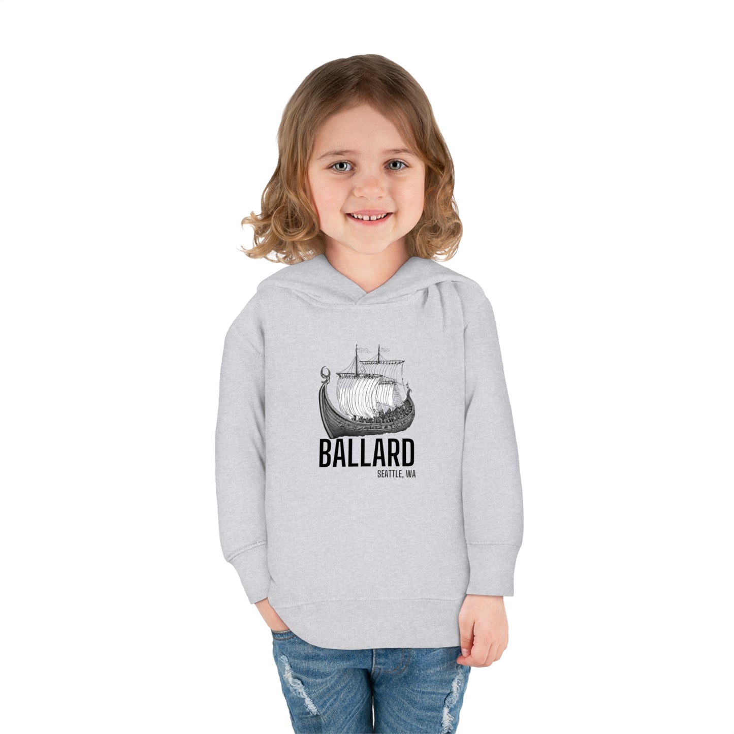 Ballard Seattle Toddler Pullover Fleece Hoodie