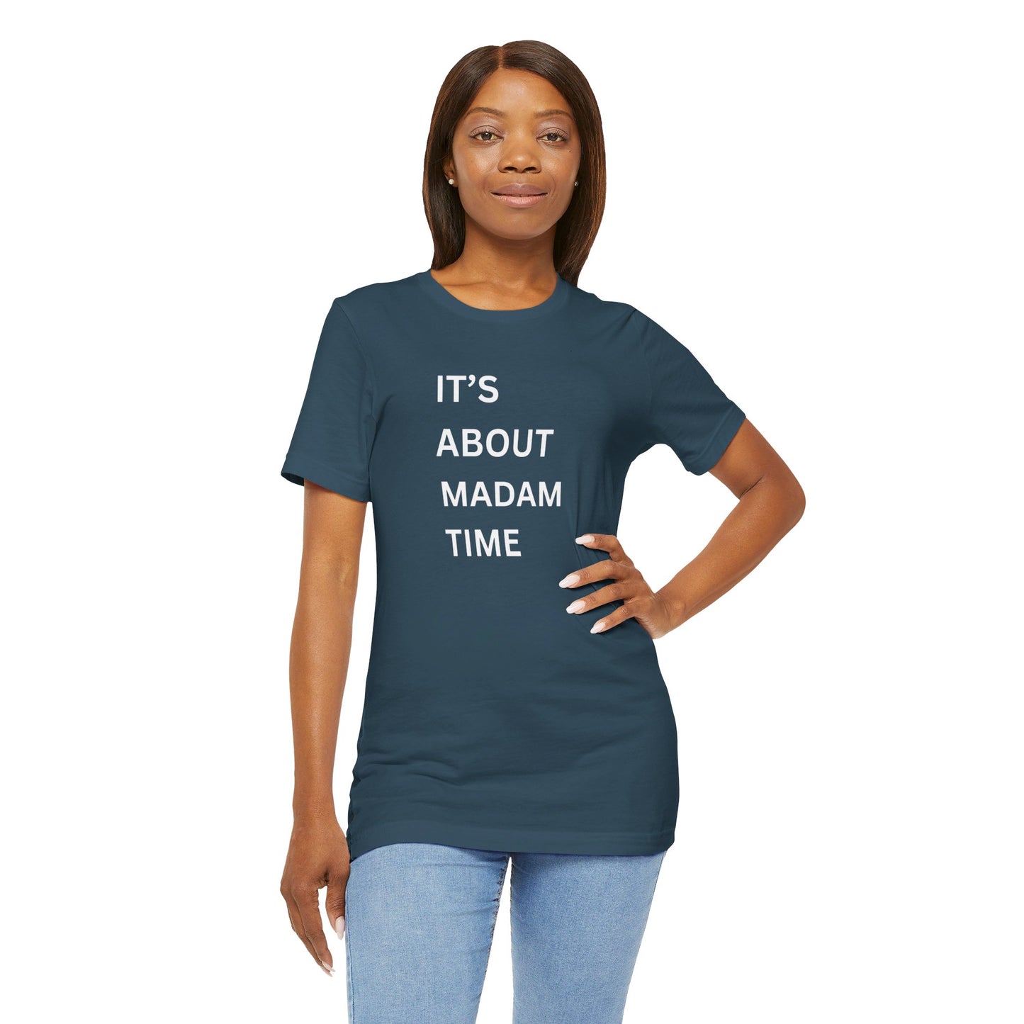 It’s About Madam Time Jersey Short Sleeve Tee