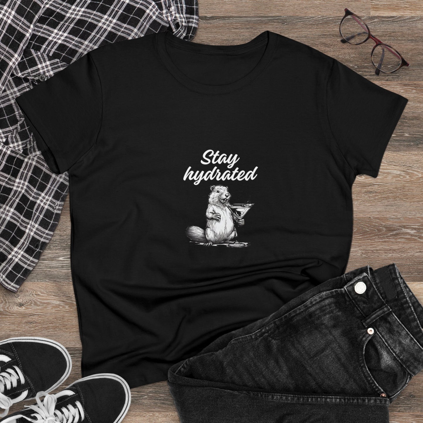 Stay Hydrated Women's Midweight Cotton Tee