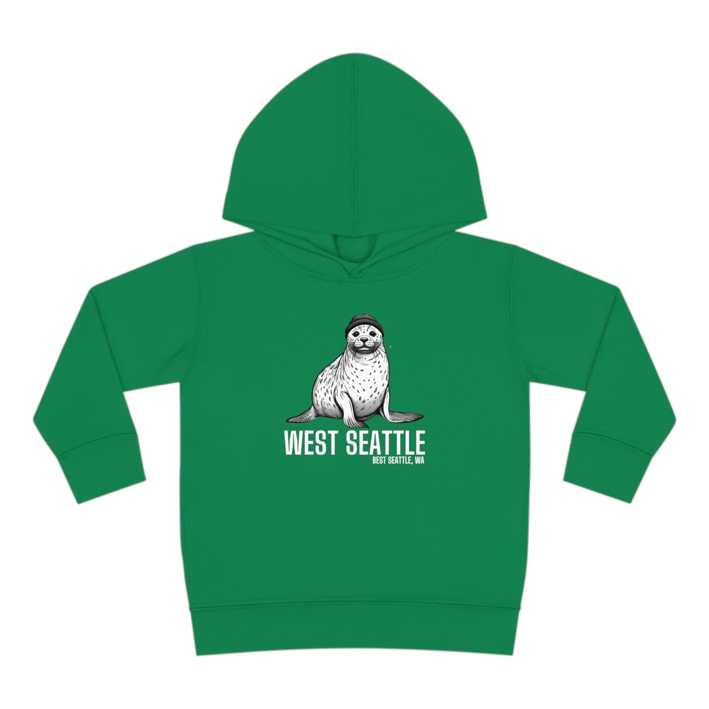 West Seattle Harbor Seal Toddler Pullover Fleece Hoodie