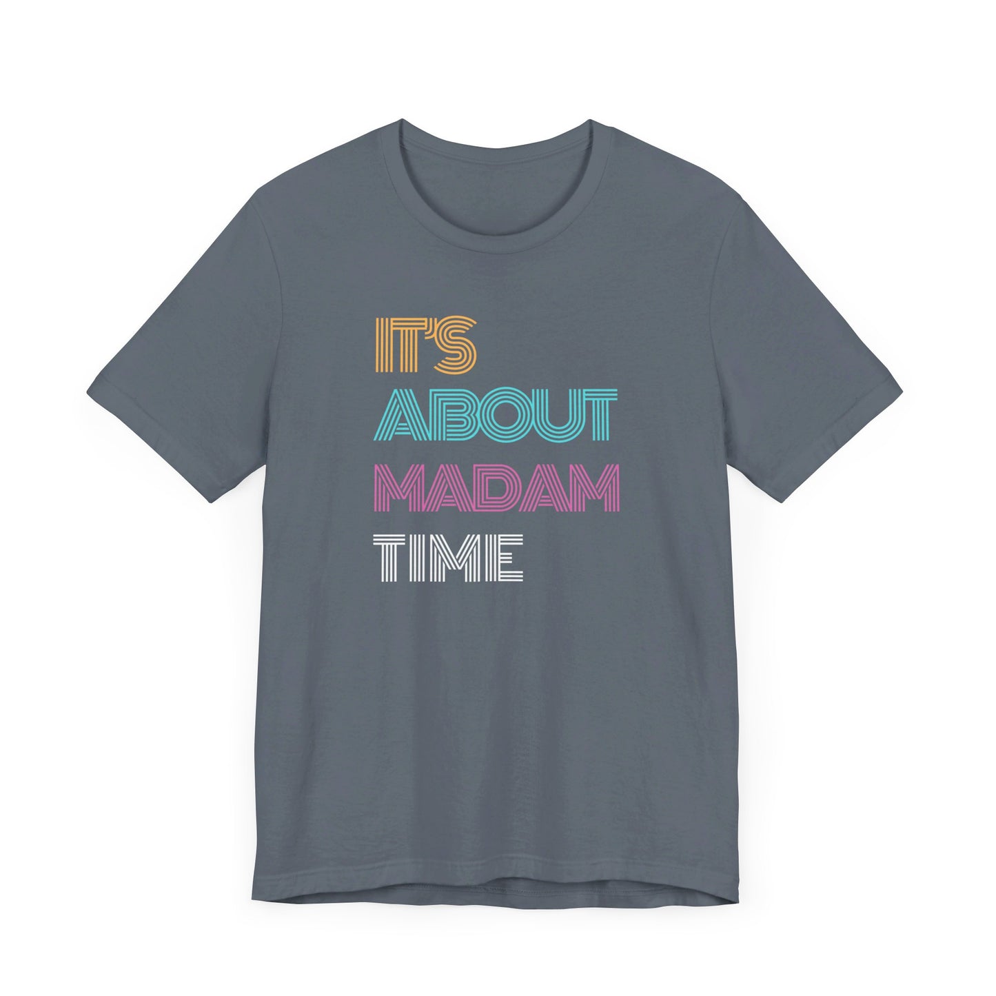 Neon It’s About Madam Time Jersey Short Sleeve Tee