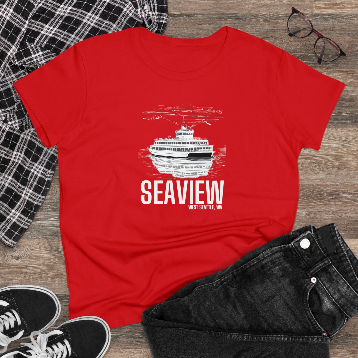 Seaview West Seattle Women's Midweight Cotton Tee