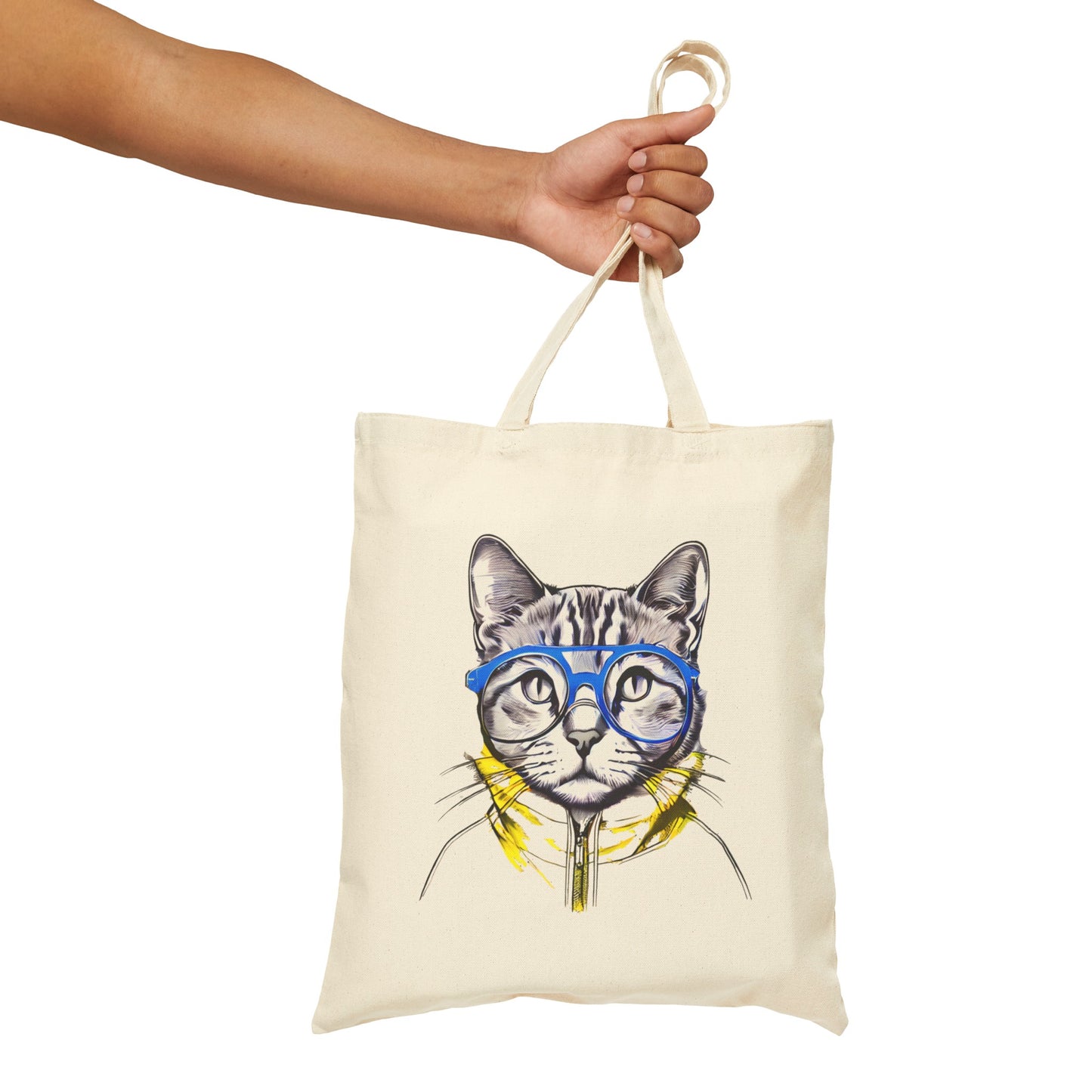 Cat Style Cotton Canvas Tote Bag