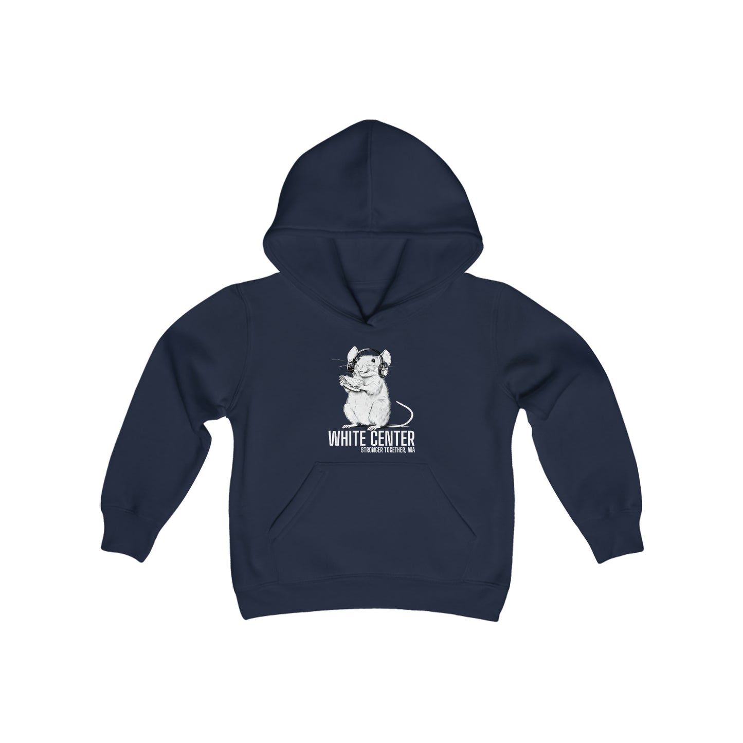 White Center, WA Youth Heavy Blend Hooded Sweatshirt