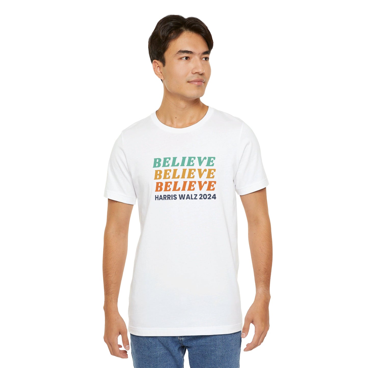 Believe Harris Walz Jersey Short Sleeve Tee