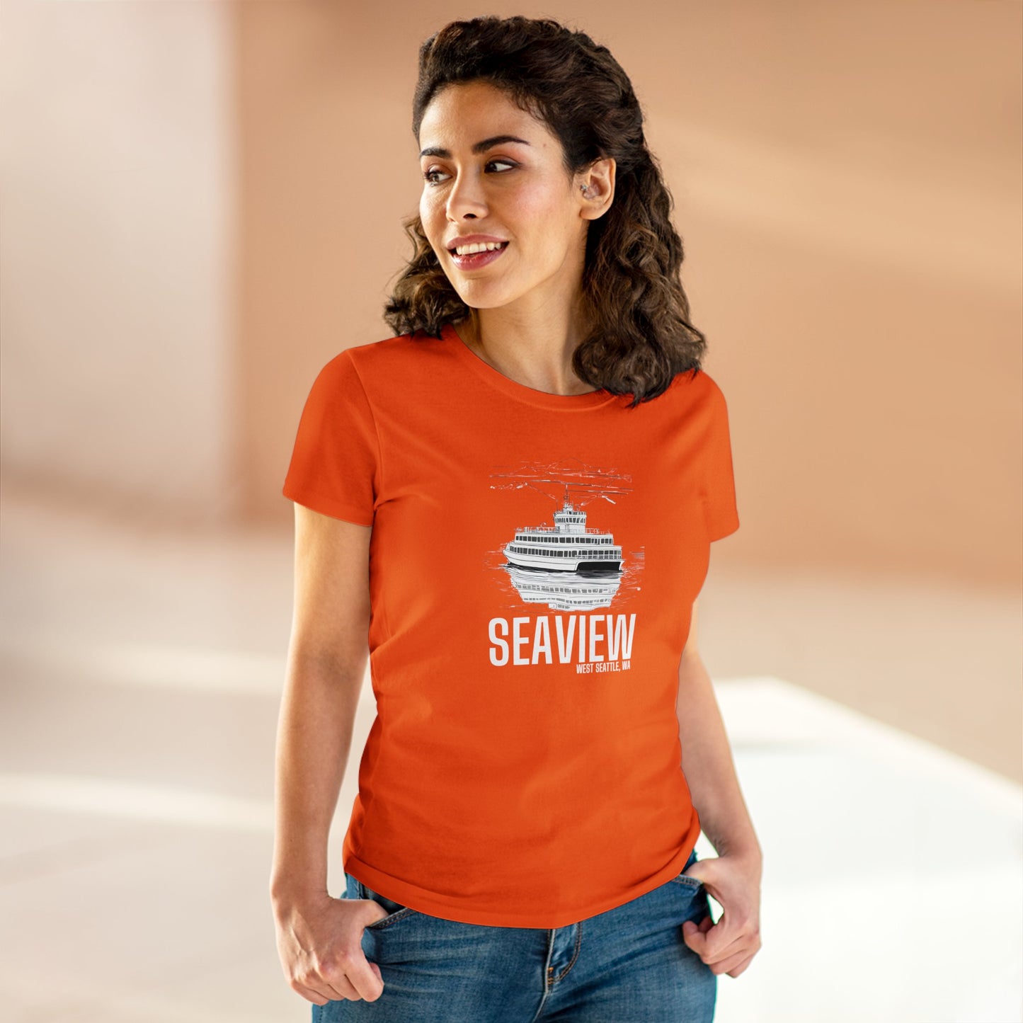 Seaview West Seattle Women's Midweight Cotton Tee