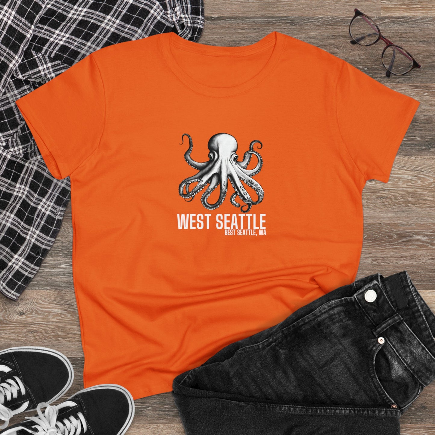 West Seattle Best Seattle Women's Midweight Cotton Tee