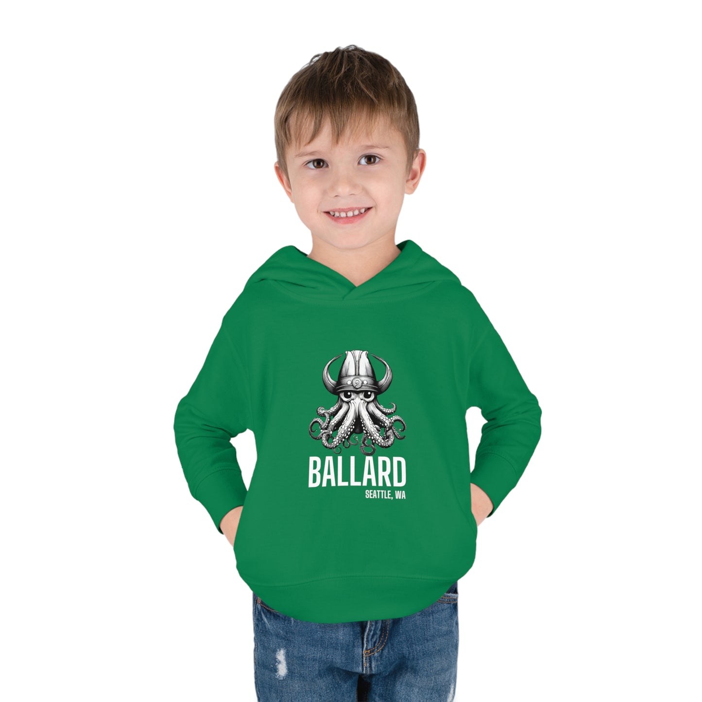 Ballard Octopus Toddler Pullover Fleece Hoodie