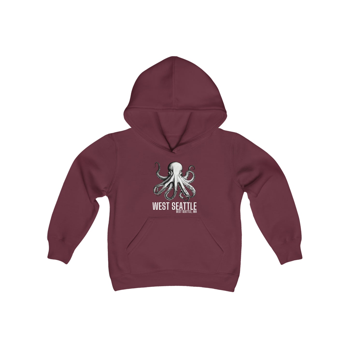 West Seattle Youth Heavy Blend Hooded Sweatshirt