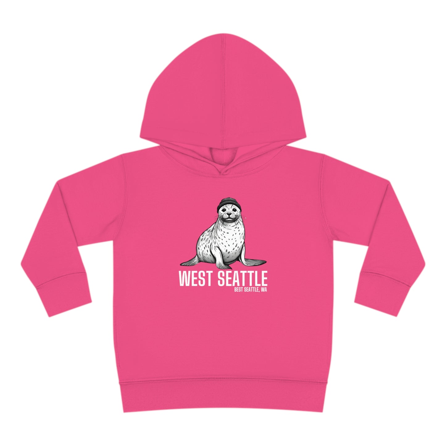 West Seattle Harbor Seal Toddler Pullover Fleece Hoodie