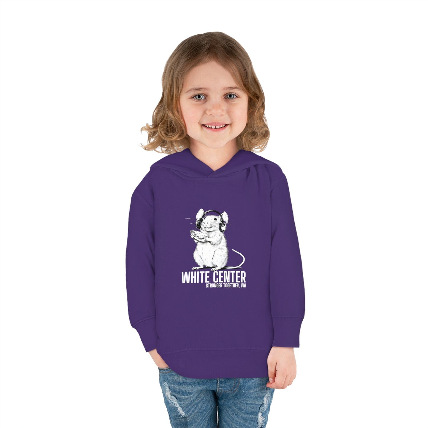 White Center, WA Toddler Pullover Fleece Hoodie