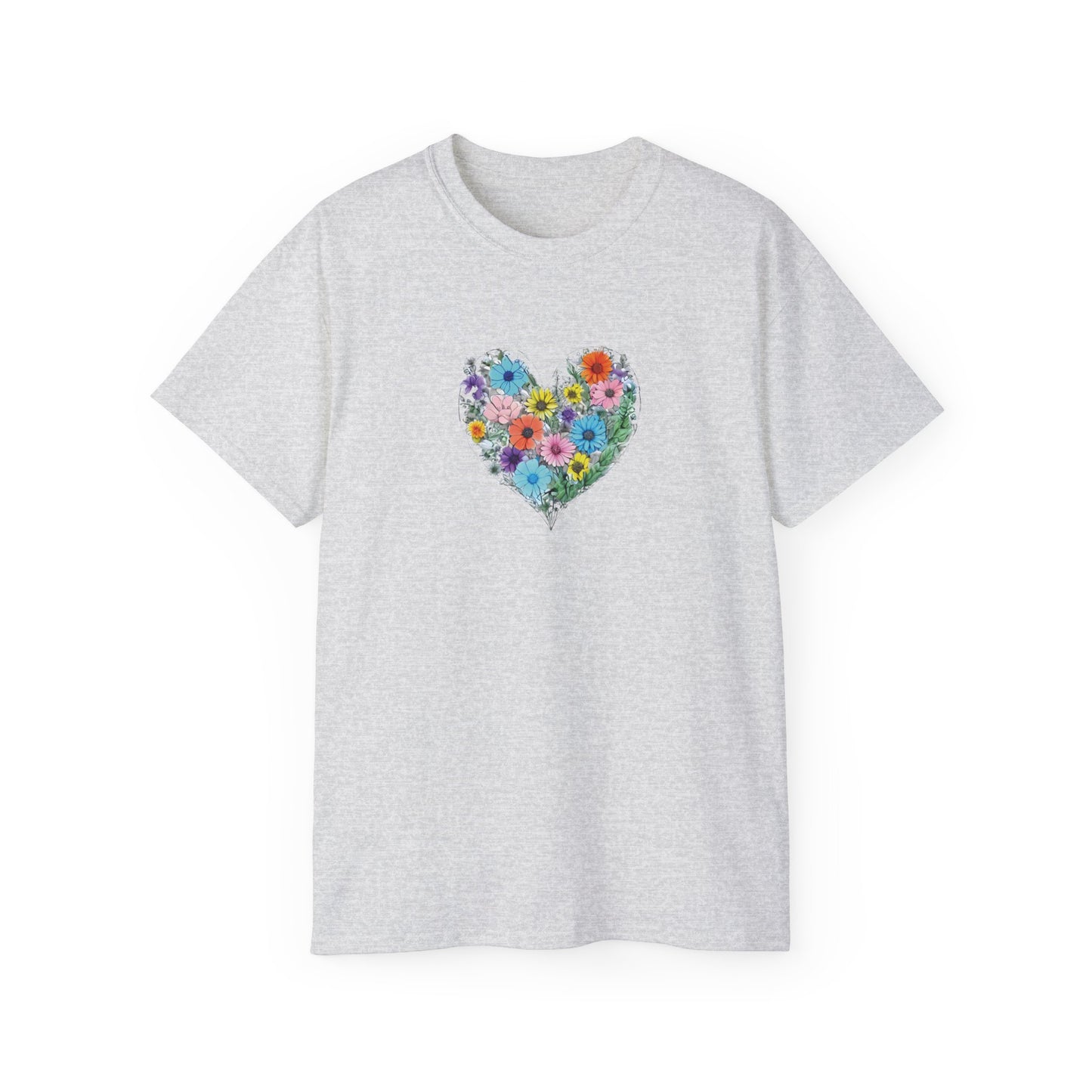 Floral Heart Men’s Ultra Cotton Tee