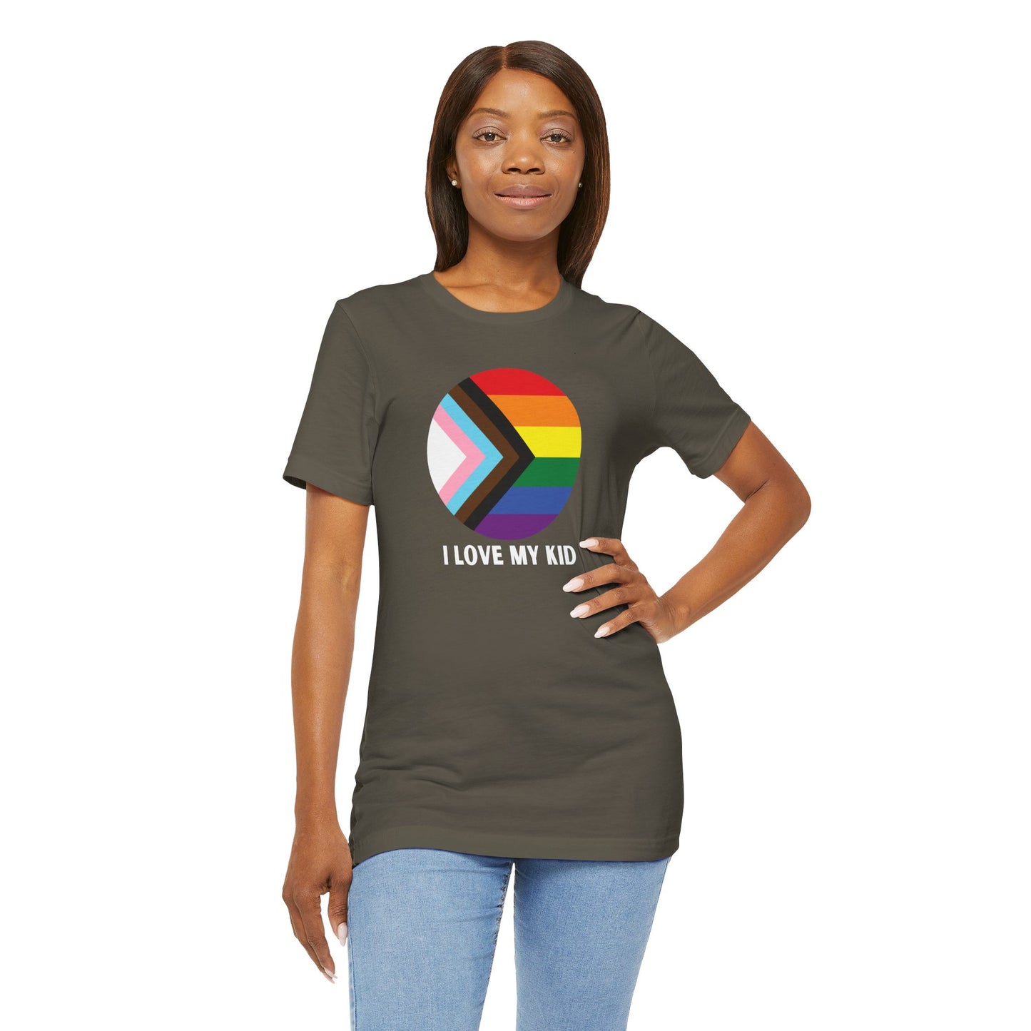 I Love My Kid Jersey Short Sleeve Tee