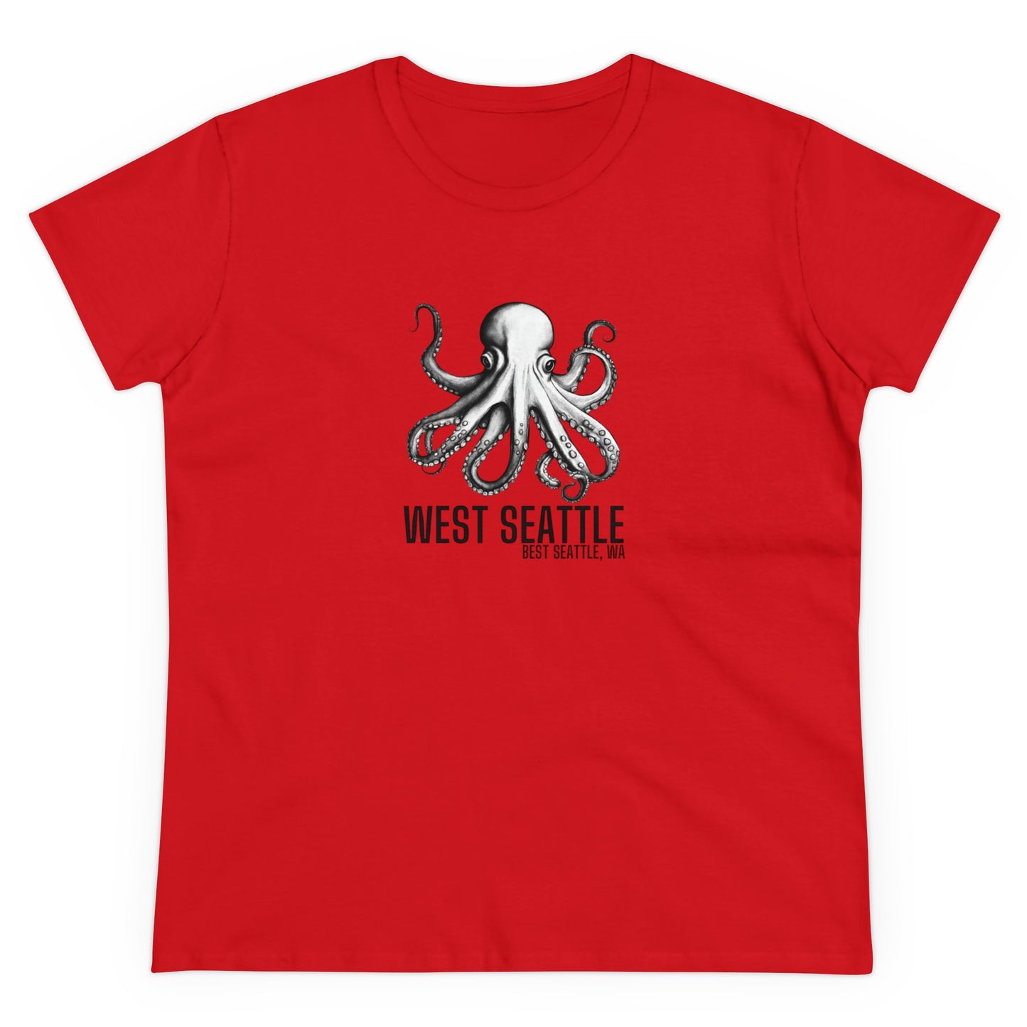 West Seattle Best Seattle Women's Midweight Cotton Tee