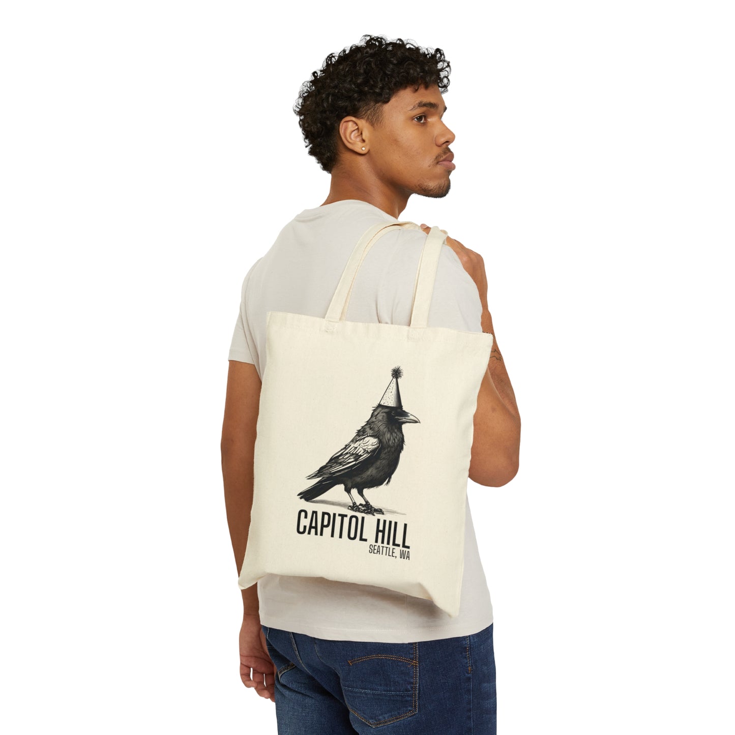 Capitol Hill Seattle Cotton Canvas Tote Bag