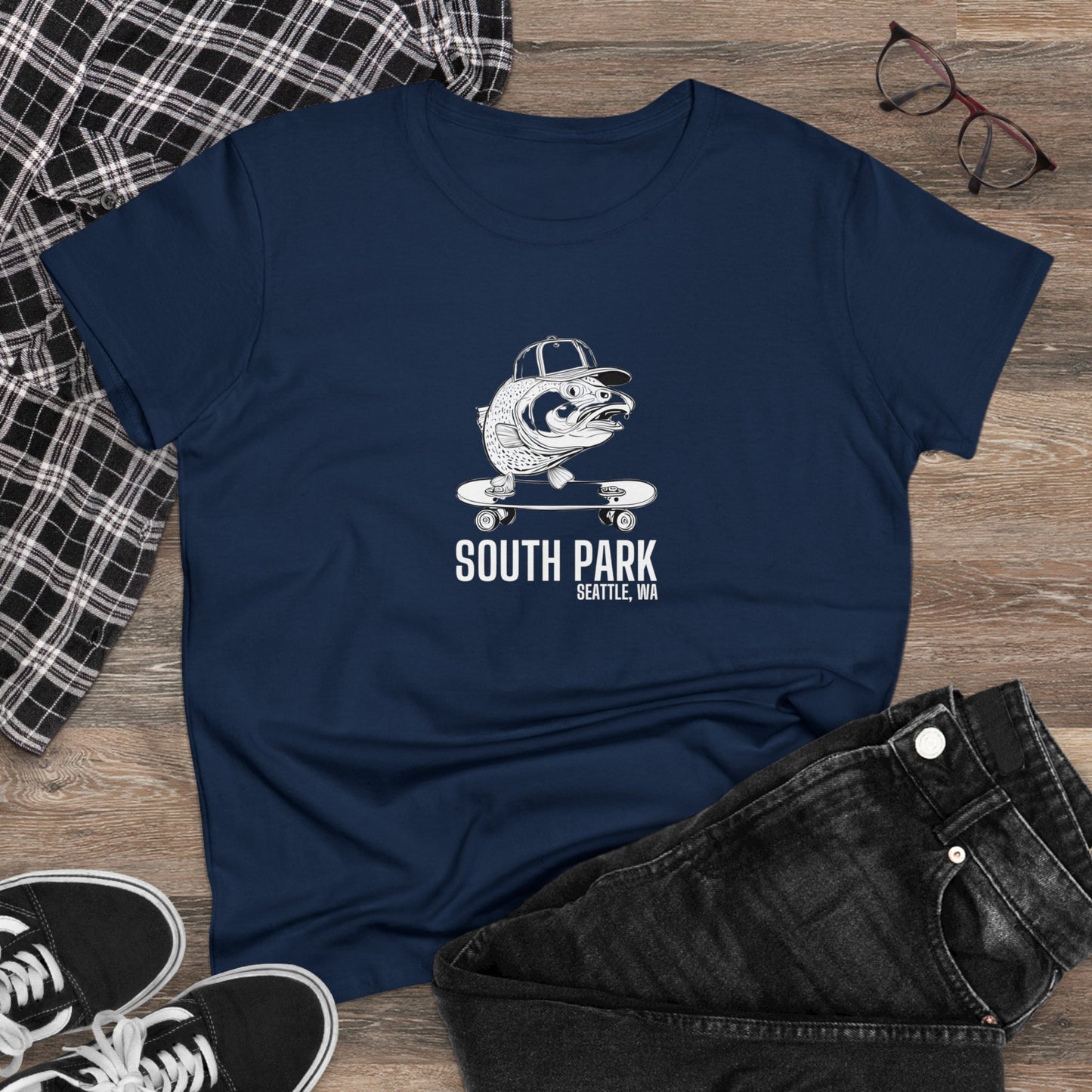 South Park Seattle Women's Midweight Cotton Tee