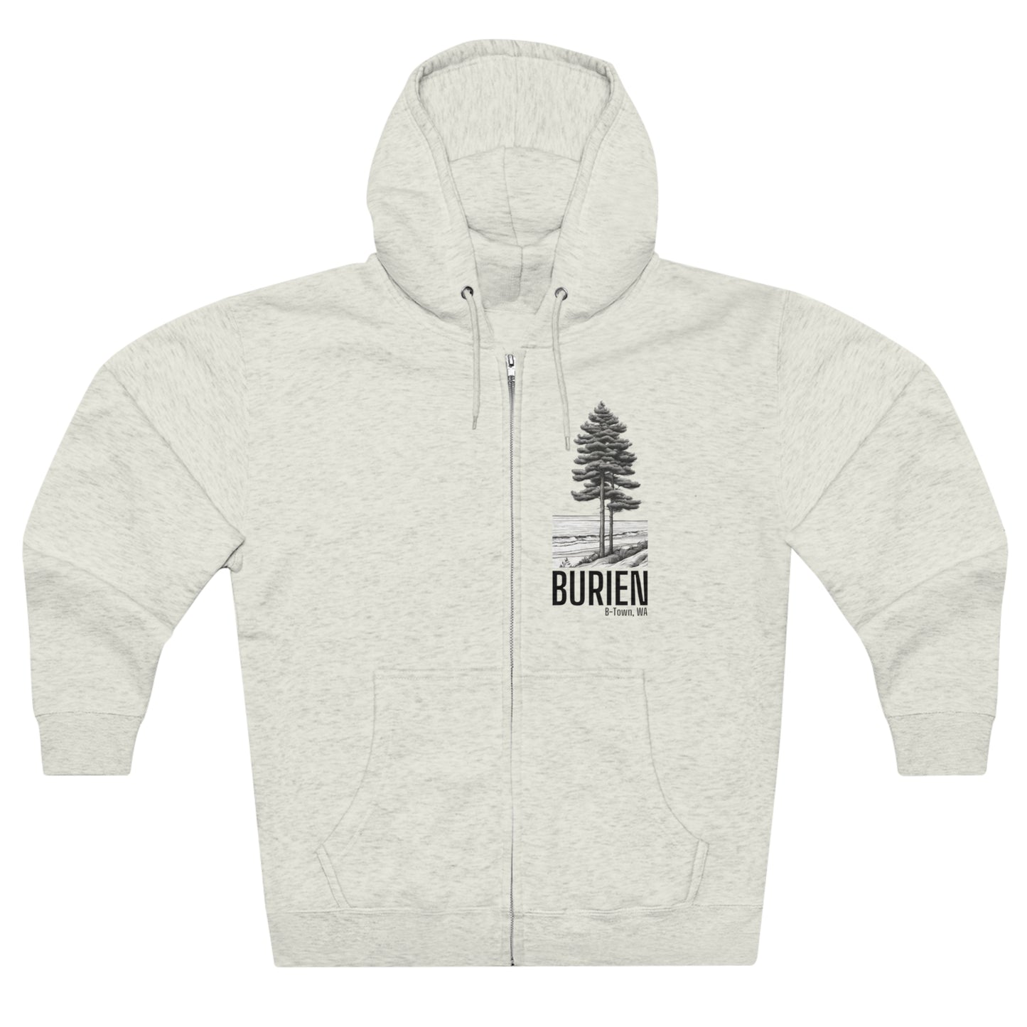 Burien WA Unisex Zip Hoodie