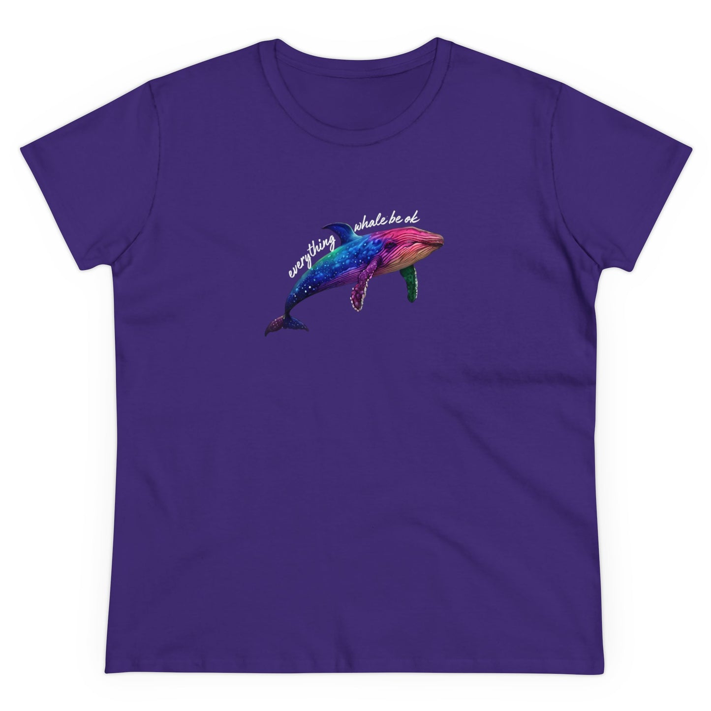 Everything Whale Be Ok Women's Midweight Cotton Tee