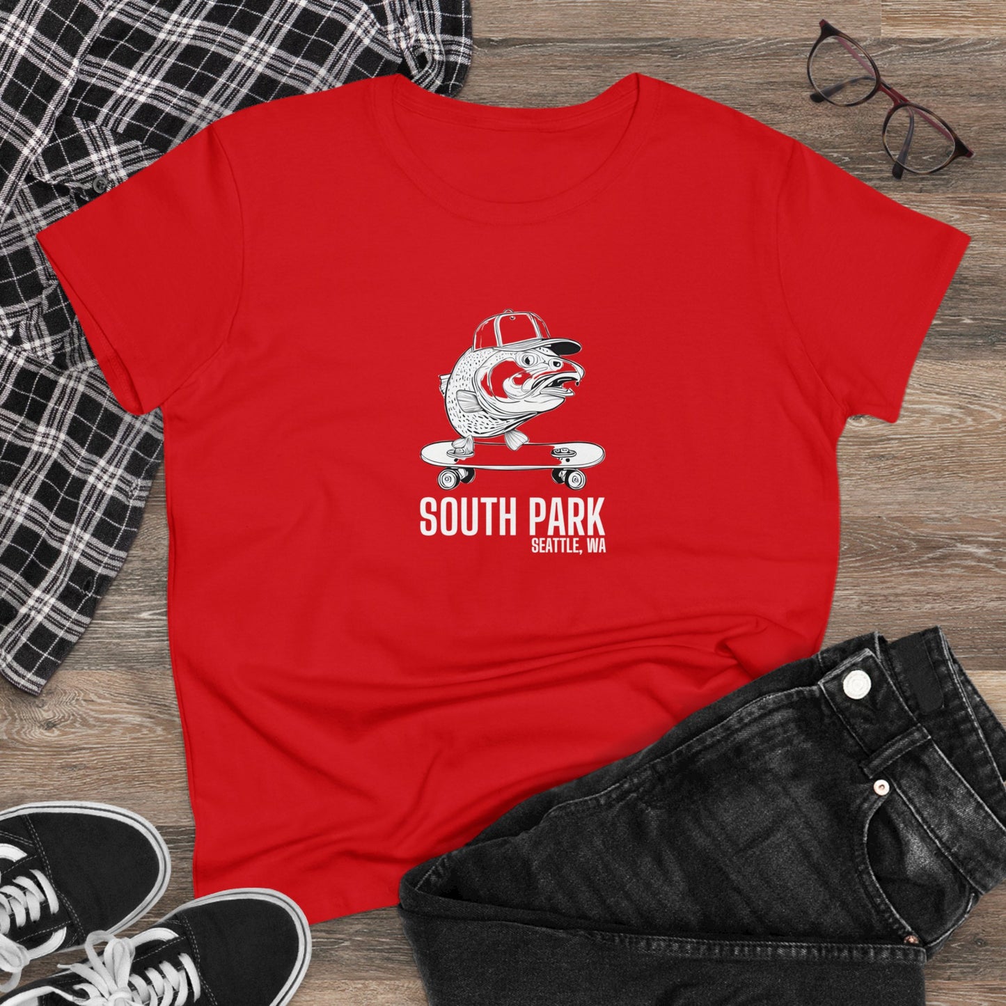 South Park Seattle Women's Midweight Cotton Tee