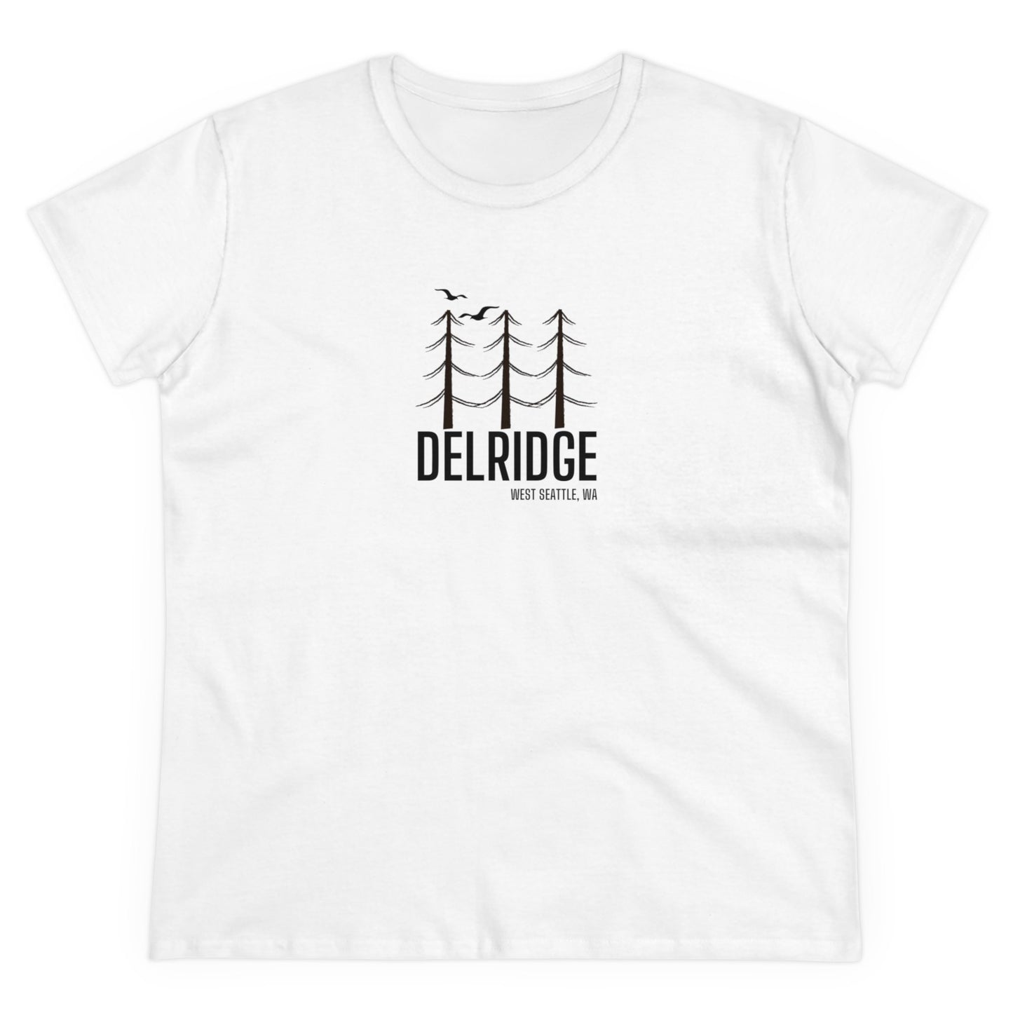 Delridge West Seattle Women's Midweight Cotton Tee