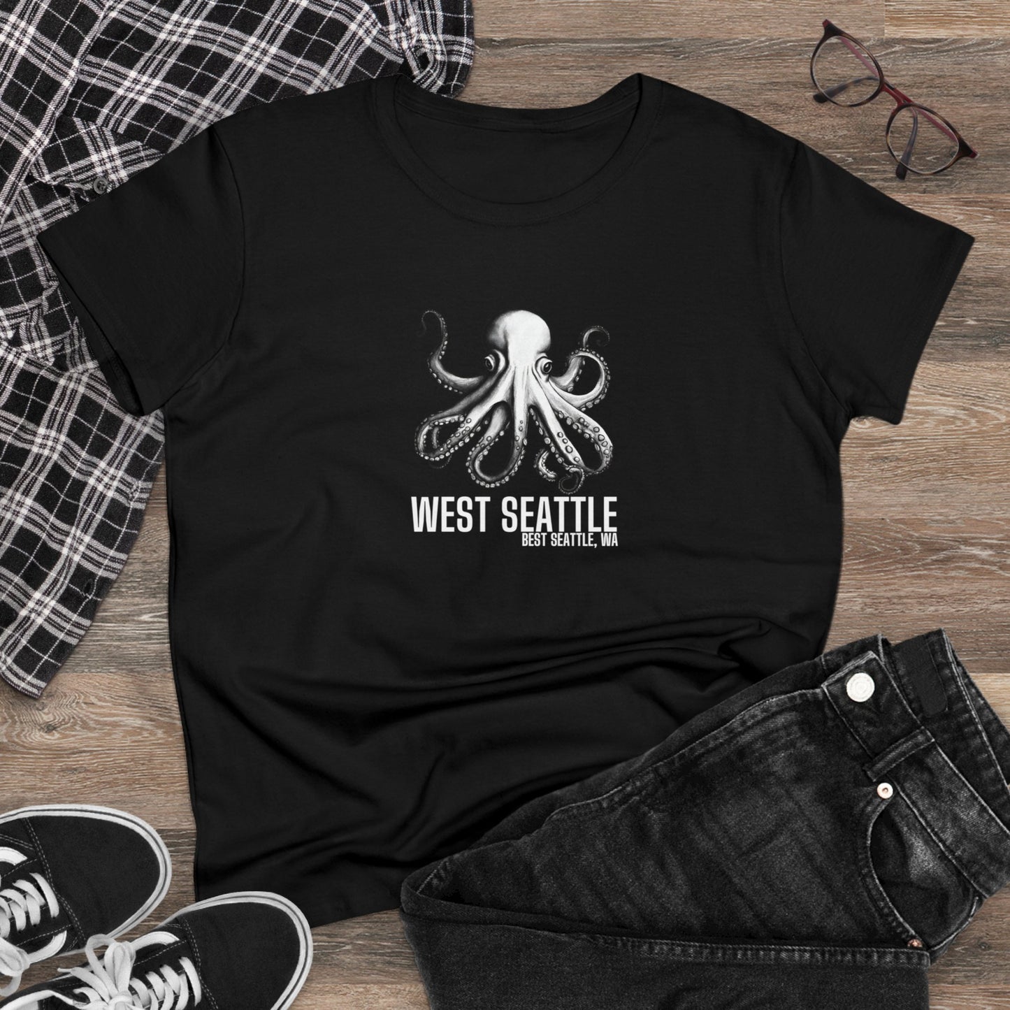 West Seattle Best Seattle Women's Midweight Cotton Tee