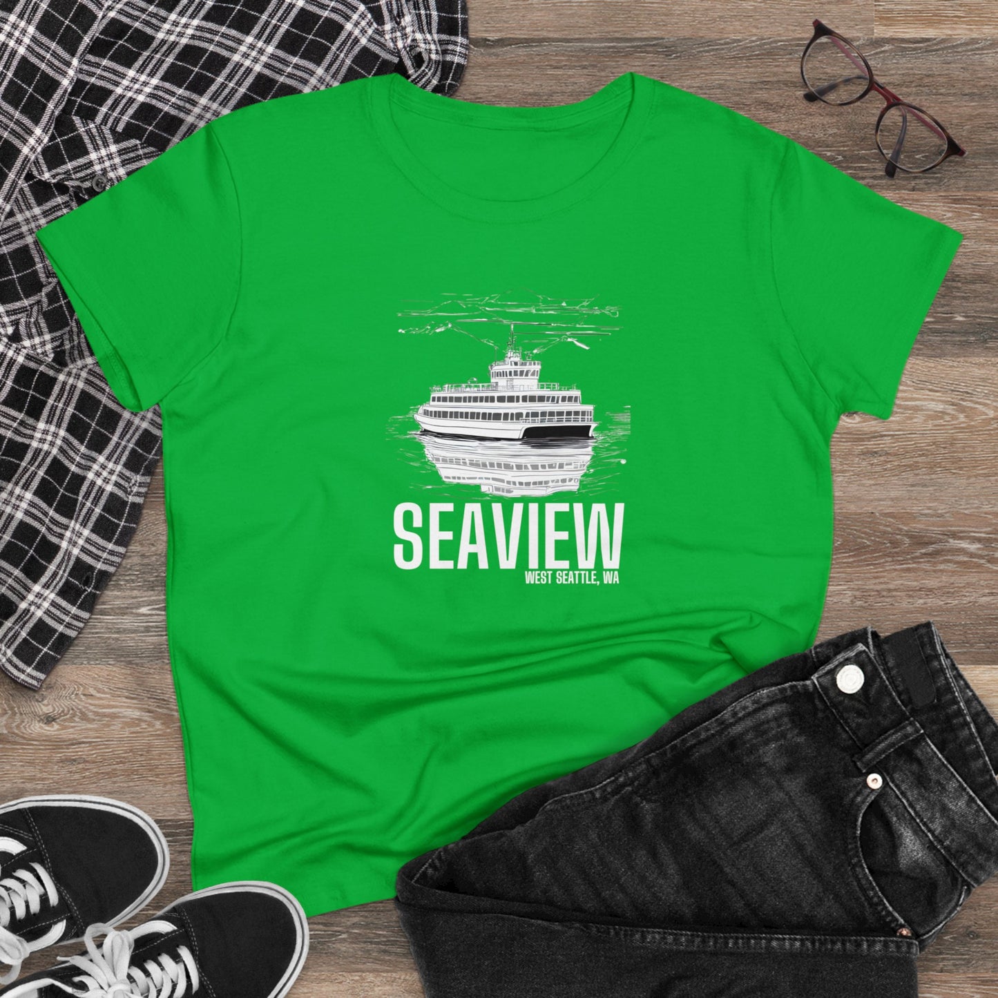 Seaview West Seattle Women's Midweight Cotton Tee