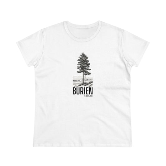 Burien WA Women's Midweight Cotton Tee