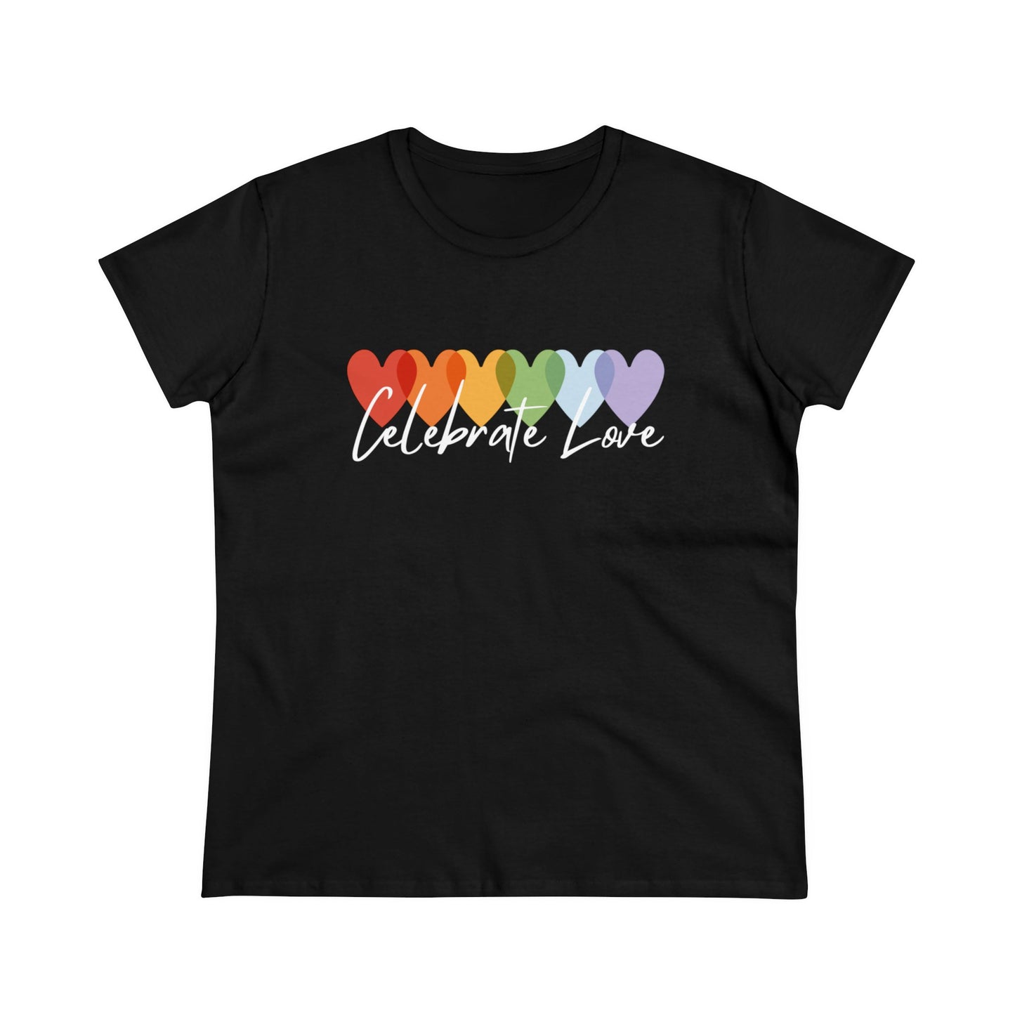 Celebrate Love Women's Midweight Cotton Tee