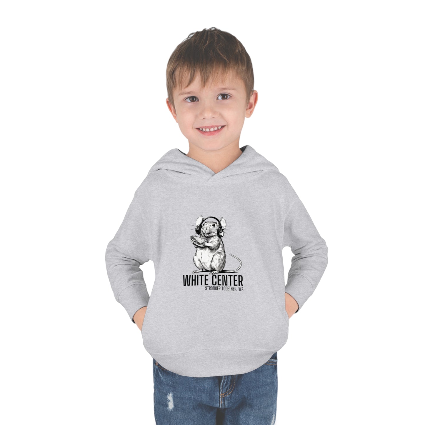 White Center, WA Toddler Pullover Fleece Hoodie