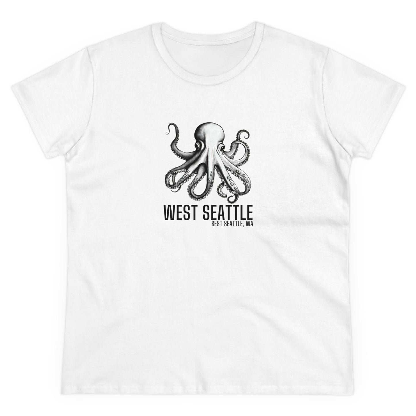 West Seattle Best Seattle Women's Midweight Cotton Tee