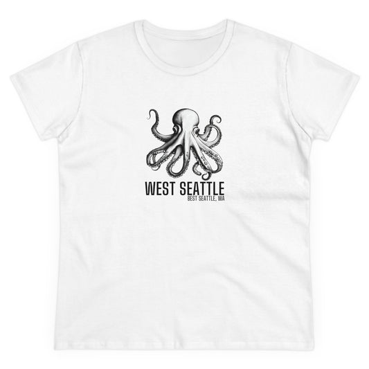 West Seattle Best Seattle Women's Midweight Cotton Tee