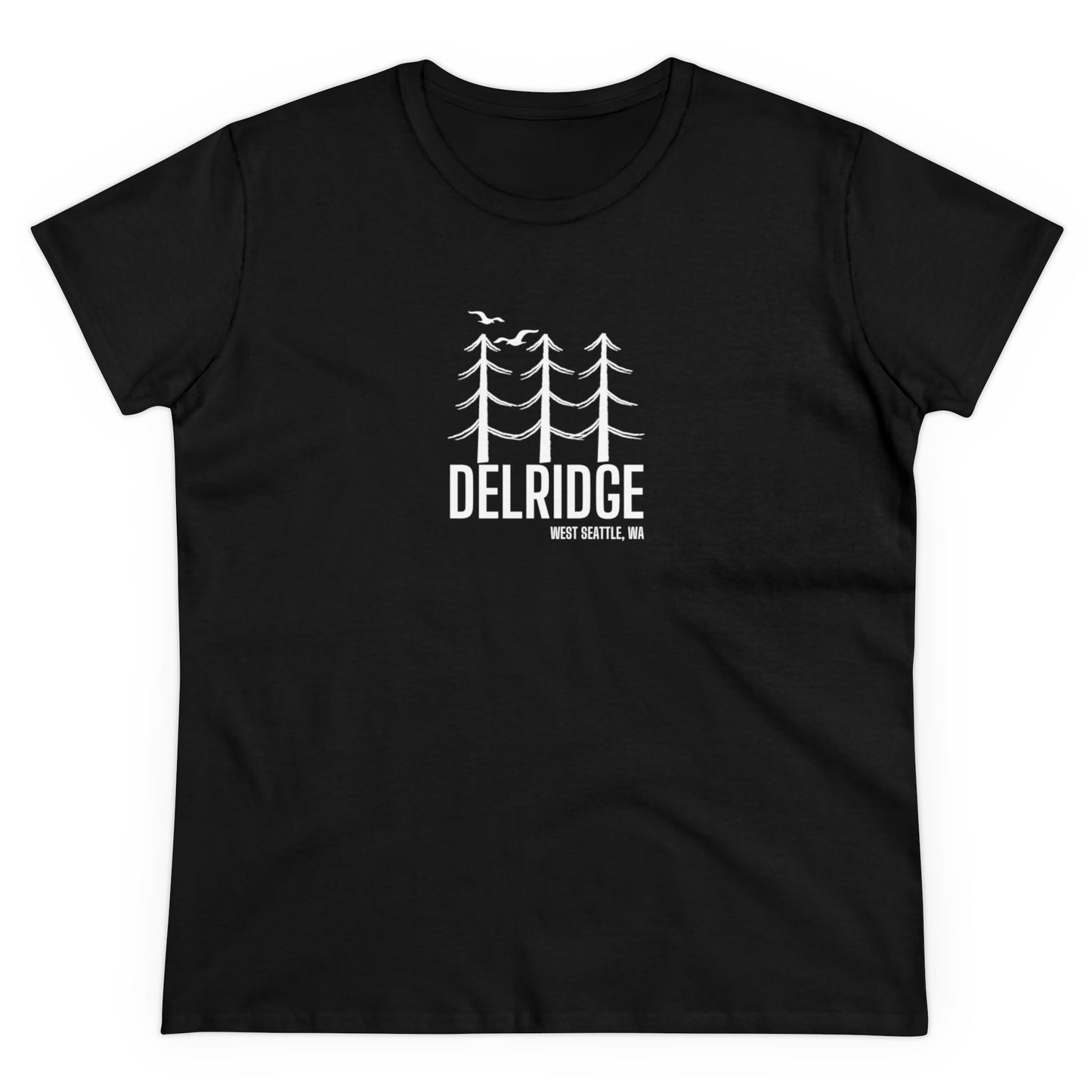 Delridge West Seattle Women's Midweight Cotton Tee